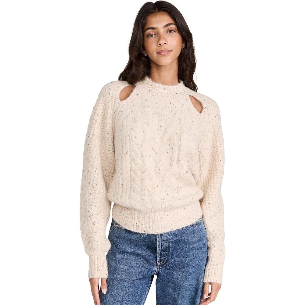 ASTR The Label Women's Natalie Crew neck Pullover Sweater Long Sleeve Size Small